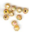 10 6mm Gold Cloisonn� Rounds